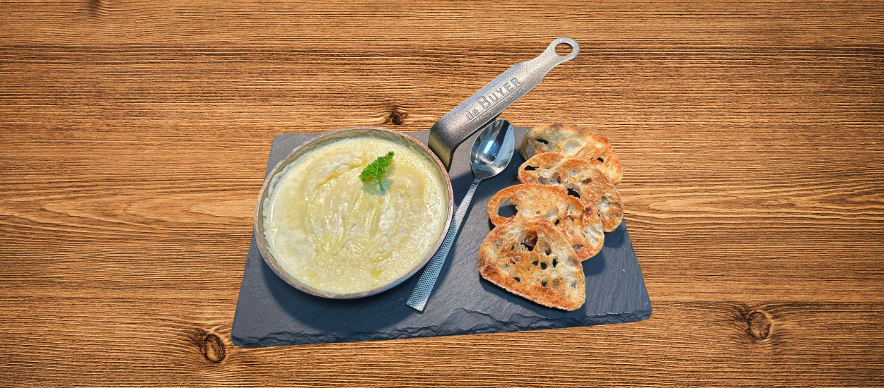 Fondue de st Marcelin huile aille herbes vin blanc creme